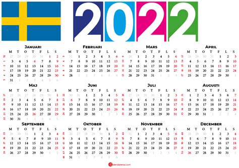 Sverige helgdagar 2022